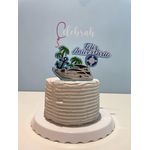 Topo de Bolo Aniversário Lancha