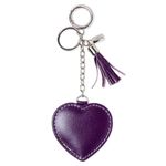 CHAVEIRO COURO AMOR ROXO