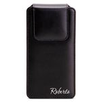 CAPA PARA CELULAR COURO CLIP CINTO PREMIUM COM NOME EXG 16,5X8X1,5CM P