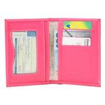 PORTA DOCUMENTOS COURO NOME RENDA PINK