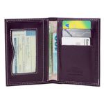 PORTA DOCUMENTOS COURO ROXO