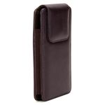 CAPA PARA CELULAR COURO CLIP CINTO PREMIUM GG 16X8X1,5CM MARROM