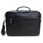 BOLSA PARA NOTEBOOK DE COURO PRETO
