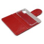 CAPA CARTEIRA COURO JOHARI VERMELHO