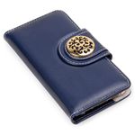 CAPA CARTEIRA COURO JOHARI AZUL