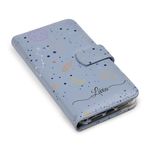 CAPA CARTEIRA COURO NOME GALAXY AZUL BEBE