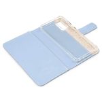 CAPA CARTEIRA COURO NOME GIRASSOL AZUL BEBE