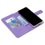 CAPA CARTEIRA COURO NOME GIRASSOL LILAS