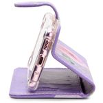 CAPA CARTEIRA COURO NOME ROSE LILAS