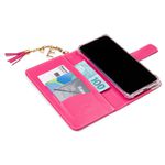 CAPA CARTEIRA COURO PINGENTES PINK