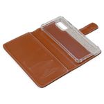 CAPA CARTEIRA COURO STRASS CARAMELO