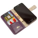 CAPA CARTEIRA COURO STRASS ROXO