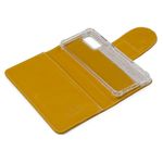 CAPA CARTEIRA COURO JOHARI MOSTARDA