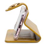 CAPA CARTEIRA COURO JOHARI MOSTARDA