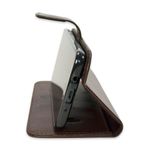 CAPA CARTEIRA COURO NOME MARROM