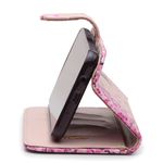 CAPA CARTEIRA COURO NOME AMOR ROSA ROSA BEBE