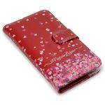 CAPA CARTEIRA COURO NOME AMOR ROSA VERMELHO