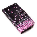 CAPA CARTEIRA COURO NOME AMOR ROSA PRETO