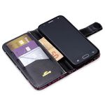 CAPA CARTEIRA COURO NOME AMOR ROSA PRETO