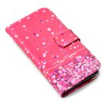 CAPA CARTEIRA COURO NOME AMOR ROSA PINK