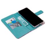 CAPA CARTEIRA COURO NOME AMOR ROSA HORTENSIA