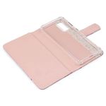 CAPA CARTEIRA COURO NOME DAUPHINE ROSA BEBE