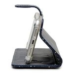 CAPA CARTEIRA COURO NOME GALAXY AZUL