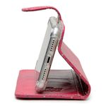 CAPA CARTEIRA COURO NOME GALAXY PINK