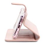 CAPA CARTEIRA COURO NOME GIRASSOL ROSA BEBE