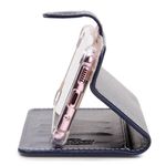 CAPA CARTEIRA COURO NOME GIRASSOL AZUL