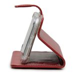 CAPA CARTEIRA COURO NOME GIRASSOL VERMELHO