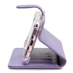 CAPA CARTEIRA COURO NOME GIRASSOL LILAS