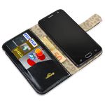 CAPA CARTEIRA COURO NOME INICIAIS PRETO