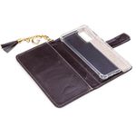 CAPA CARTEIRA COURO NOME PINGENTES MARROM