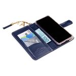 CAPA CARTEIRA COURO NOME PINGENTES AZUL