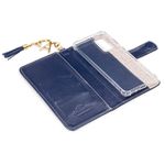 CAPA CARTEIRA COURO NOME PINGENTES AZUL