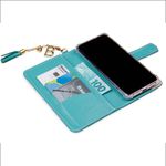 CAPA CARTEIRA COURO NOME PINGENTES HORTENSIA