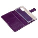 CAPA CARTEIRA COURO NOME ROSE ROXO