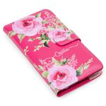 CAPA CARTEIRA COURO NOME ROSE PINK