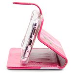 CAPA CARTEIRA COURO NOME ROSE PINK