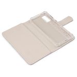 CAPA CARTEIRA COURO NOME ROSE MARFIM