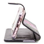 CAPA CARTEIRA COURO NOME ROSE PRETO