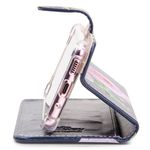 CAPA CARTEIRA COURO NOME ROSE AZUL