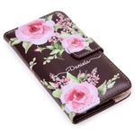 CAPA CARTEIRA COURO NOME ROSE MARROM
