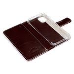 CAPA CARTEIRA COURO NOME SAKURA MARROM