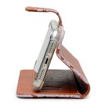 CAPA CARTEIRA COURO NOME SAKURA CARAMELO