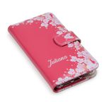 CAPA CARTEIRA COURO NOME SAKURA PINK