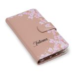 CAPA CARTEIRA COURO NOME SAKURA ROSA BEBE
