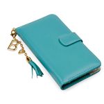 CAPA CARTEIRA COURO PINGENTES HORTENSIA