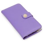CAPA CARTEIRA COURO STRASS LILAS